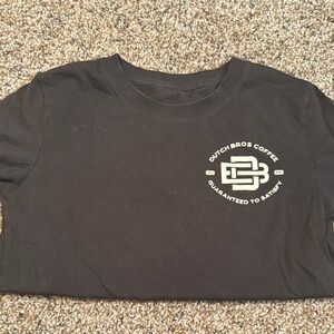 Dutch Bros Brown Short Sleeve Tee Crew Neck